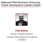 FP&A Digitalisation at Lloyds Development Capital
