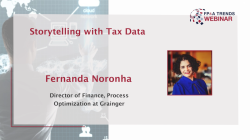 Storytelling with Tax Data, videopresentation by Fernanda Noronha