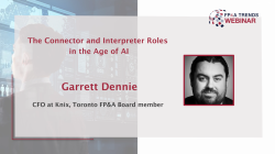 The Connector and Interpreter Roles in the Age of AI​, presentation by Garrett Dennie